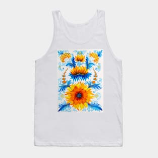 Rise to the Sun Watercolor Painting Tank Top